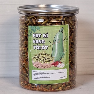 Hạt bí rang tỏi ớt - hủ pét 540ml