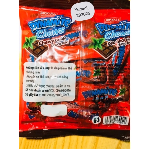 Kẹo ba viên DYNAMITE socola hương bạc hà