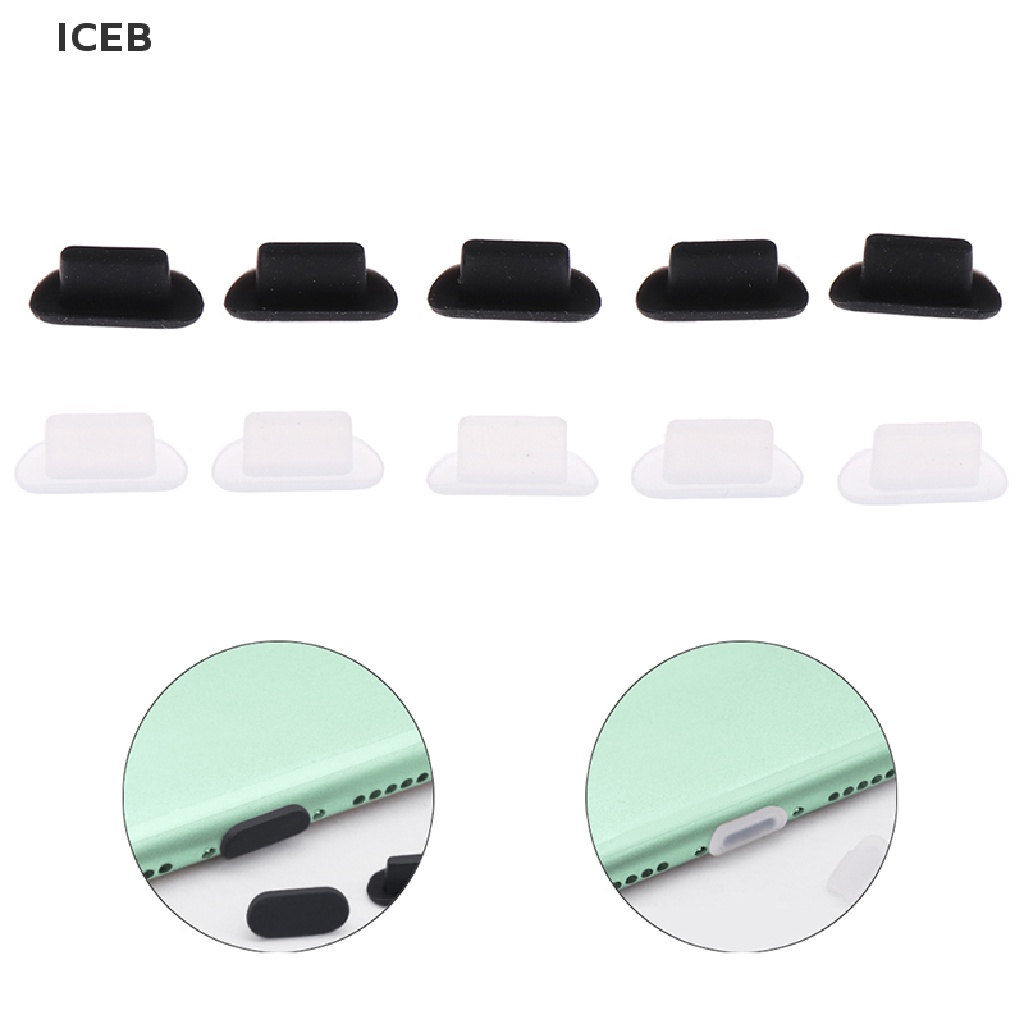 Bộ 10 Vỏ Bọc Chống Bụi Cho Cổng Sạc USB