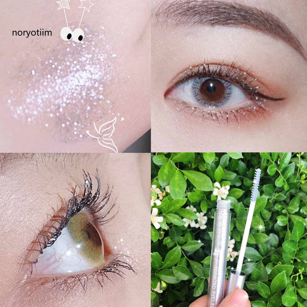 Mascara kim tuyến lấp lánh chống thấm nước chuốt dày và cong mi