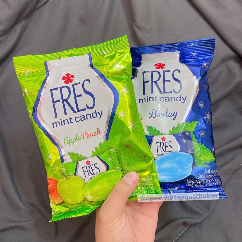 Kẹo bạc hà FRES MINT hương BARLEY gói 150G  Indonesia