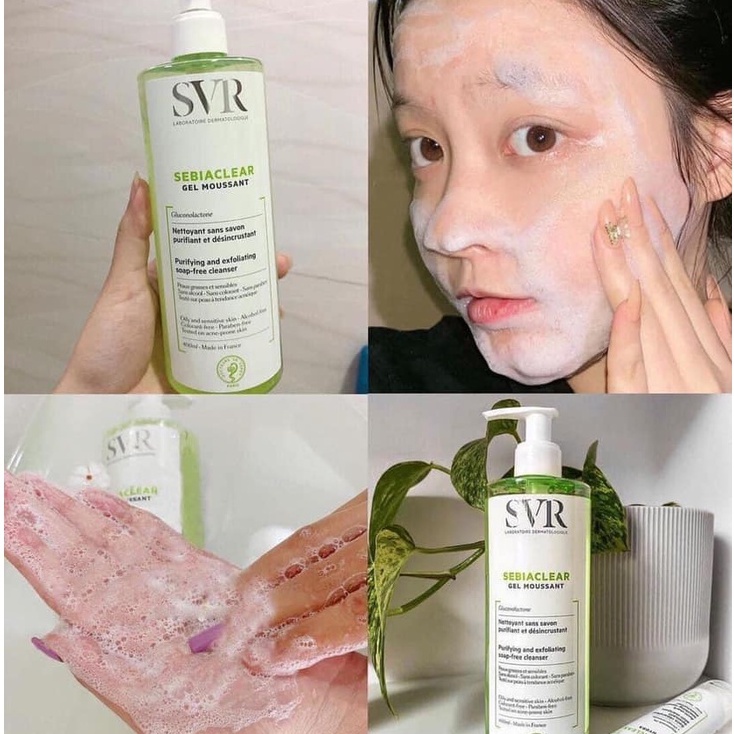 Sữa rửa mặt cho da dầu mụn SVR Sebiaclear Gel Moussant 400ml | BigBuy360 - bigbuy360.vn