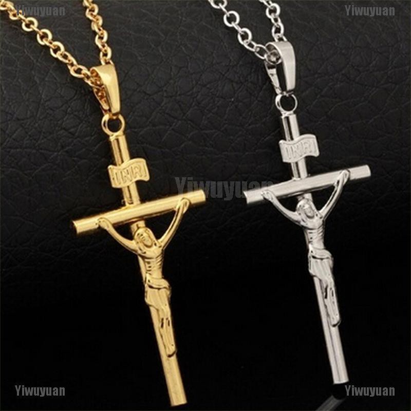 Vòng cổ mặt dây hình Chúa Jesus mạ vàng