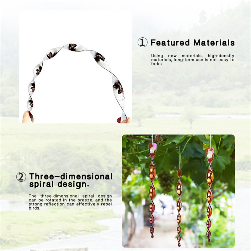 Set 6 Dụng Cụ Đuổi Chim Dạng Xoắn Ốc Tiện Lợi Sự Bảo Vệ