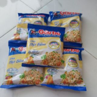 Combo 5 gói cháo thịt bằm gấu đỏ gói 50g