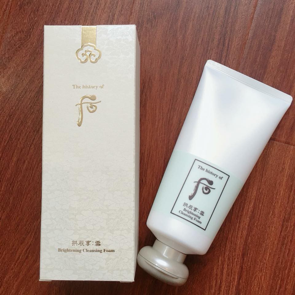 Sữa rửa mặt đông y dưỡng trắng da Whoo Brightening Cleansing Foam 180ml - Ohui chính hãng