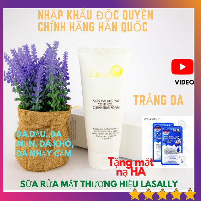 [NHẬP KHẨU CHÍNH HÃNG] Sữa Rửa Mặt Trắng Da Cao Cấp Thương Hiệu Lasally Da Dầu Khô Nhạy Cảm Trị Mụn Trị Nám Chống Nắng | WebRaoVat - webraovat.net.vn