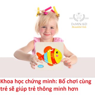 Đồ chơi xếp hình bằng gỗ học tiếng anh