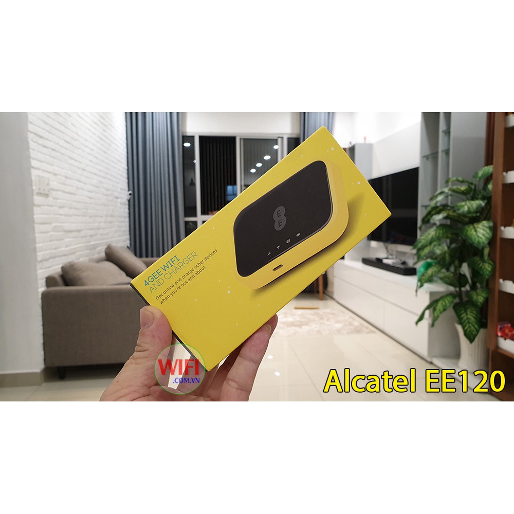Bộ Phát Wifi 4G Cao Cấp Alcatel EE120, Tốc Độ 4G 600Mbps, Pin 4300mAh, Wifi 802.11ac Hỗ Trợ 20 Kết Nối | BigBuy360 - bigbuy360.vn