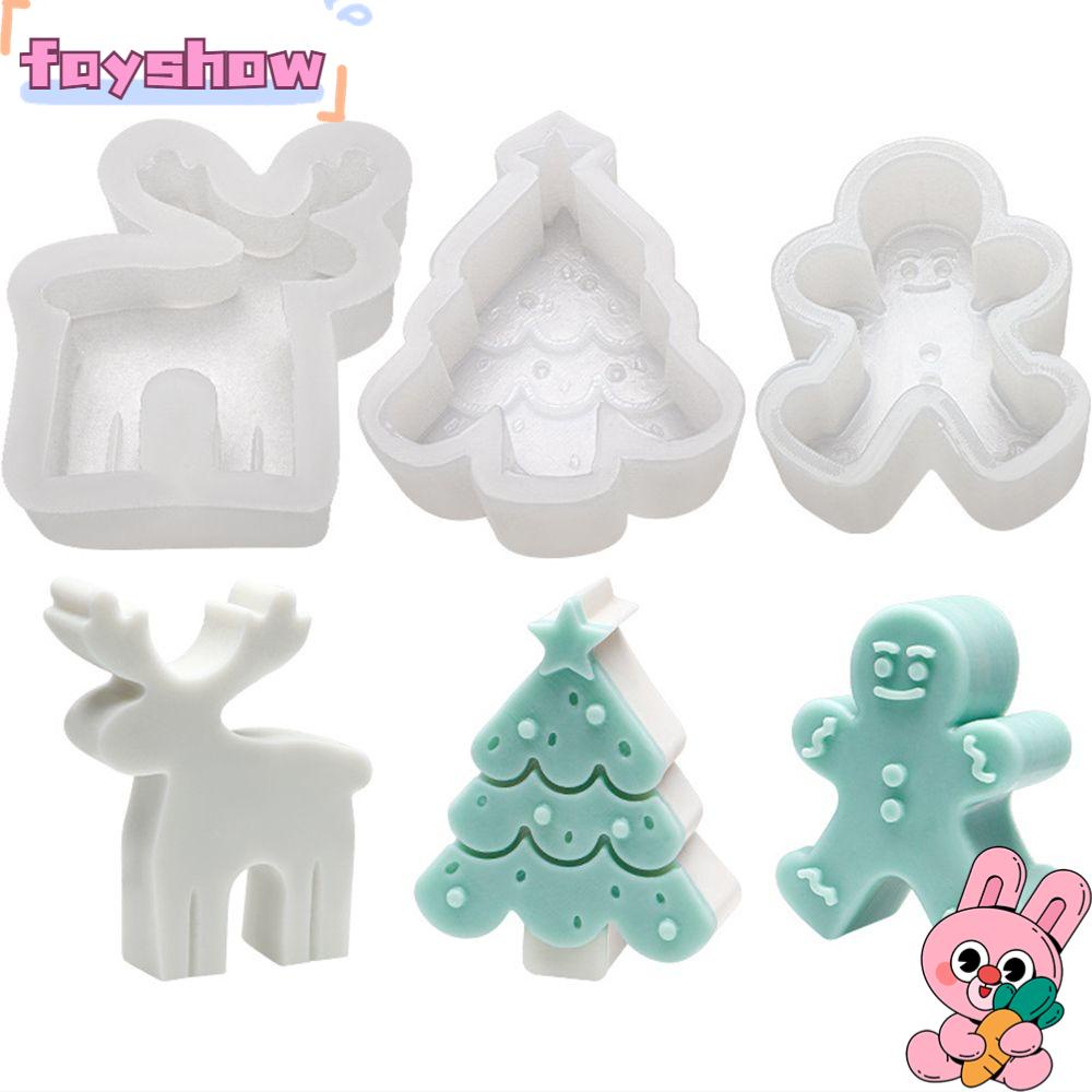 Khuôn Silicone Tạo Hình Làm Xà Phòng / Nến Hình Nhà Thờ Giáng Sinh