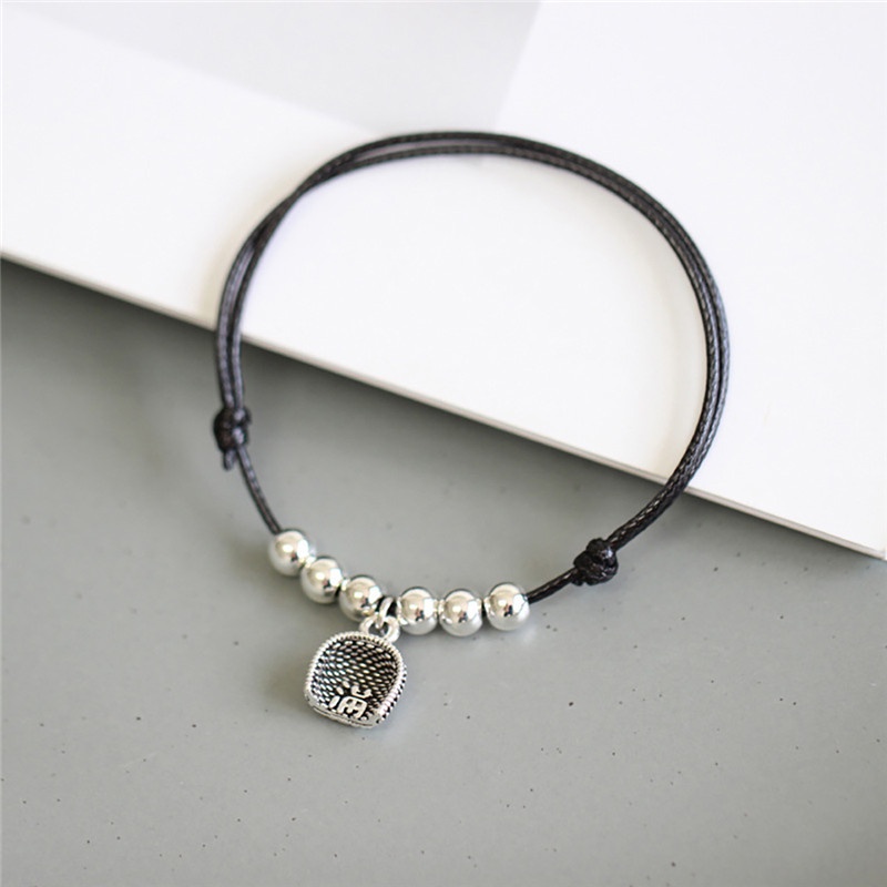Vòng Tay Dây Bện Mặt Hợp Kim Phong Cách Bohemian Thời Trang Cho Nam Và Nữ