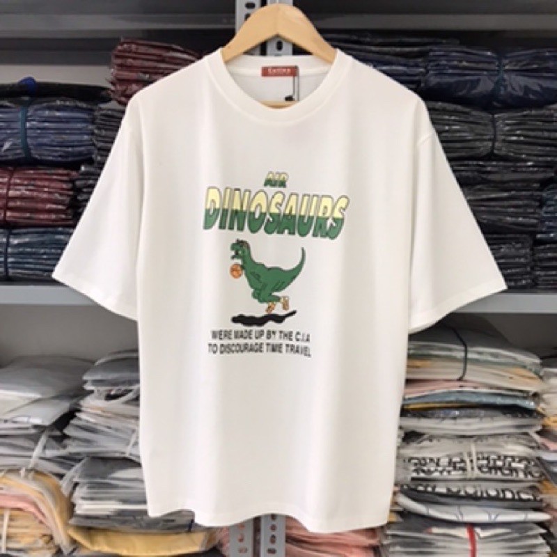 Áo Thun Unisex DINOSAURS G482, Tay Lỡ Form Rộng