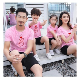combo ao thun gia dinh tay tim