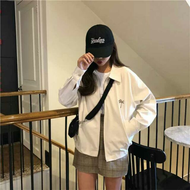 [ oder ] áo khoác kaki ulzzang thêu cây dừa ❤ kèm 3 ảnh thật | BigBuy360 - bigbuy360.vn