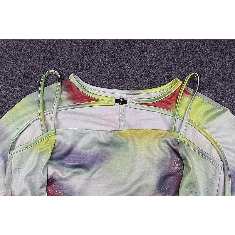 Áo Tank Top Tay Dài Phối Khóa Cài Thiết Kế Lệch Tà Quyến Rũ Cho Nữ