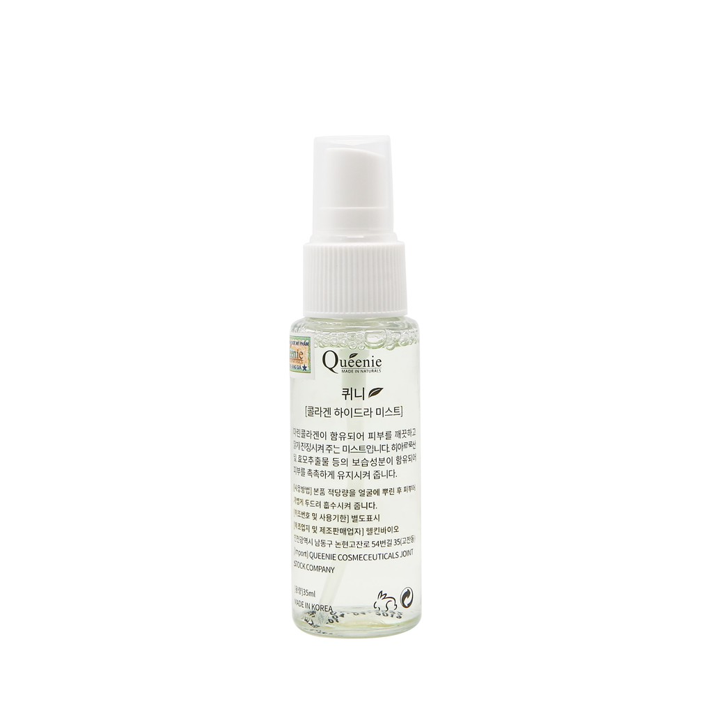 Xịt khoáng cấp ẩm làm dịu da Queenie dưỡng da căng mịn sáng khỏe Hàn Quốc chính hãng 35ml