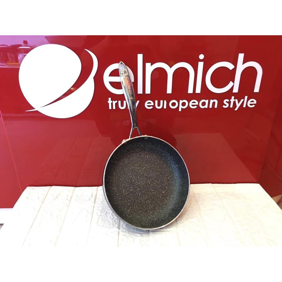 Chảo vân đá tự nhiên chống dính Elmich Opal EL-3805, EL-3806, EL-3807, EL-3808