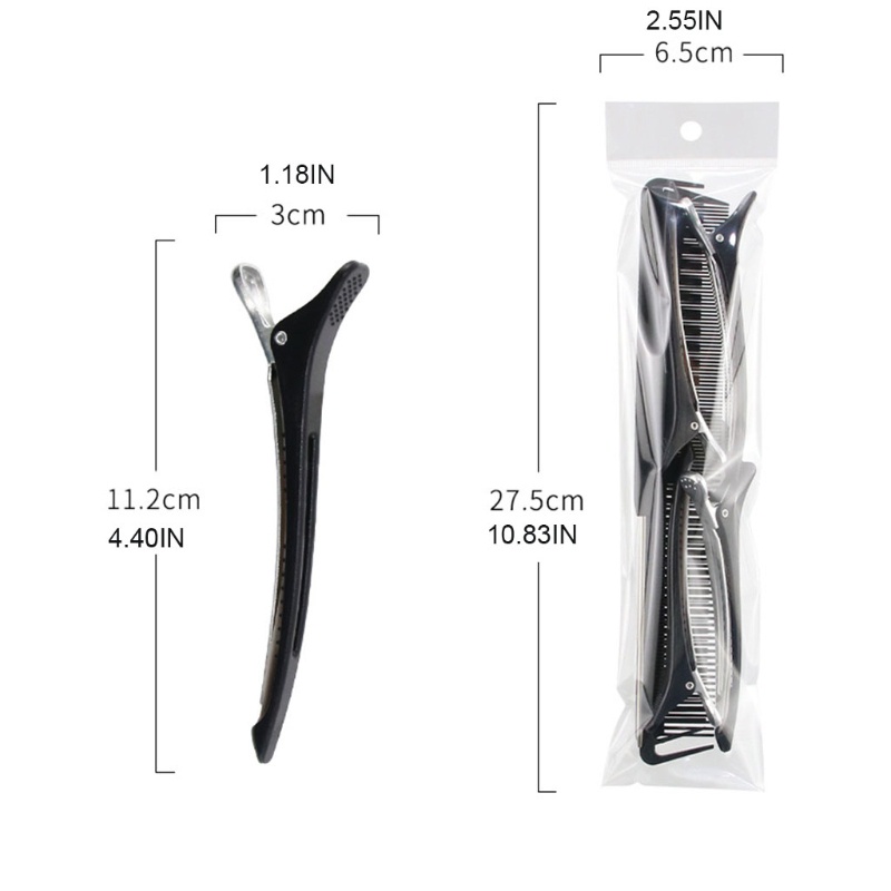 Youyo Set 3 Lược Cài Tóc Bằng Thép Tạo Kiểu Tóc Đuôi Chuột 4 Cái Bằng Kim Loại