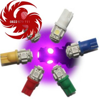 Đèn led xi nhan demi 5 tim xe máy