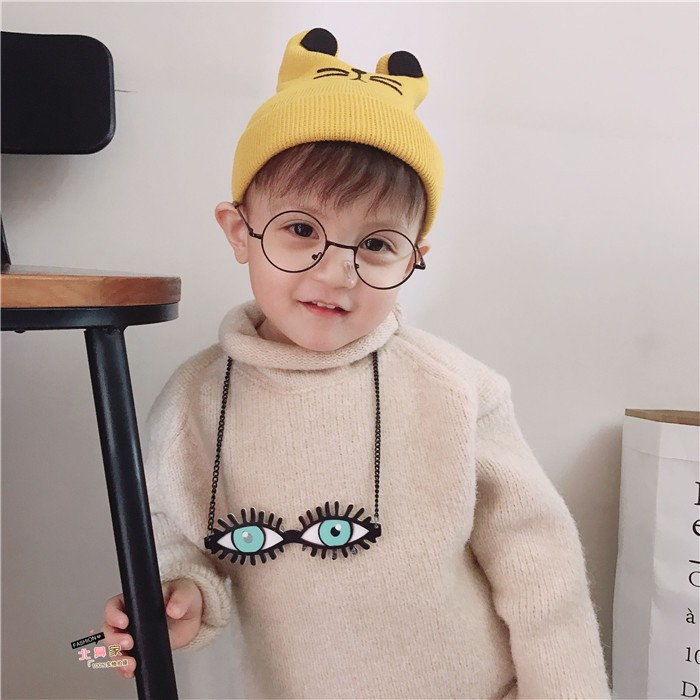 Mũ len tai mèo đáng yêu cho bé