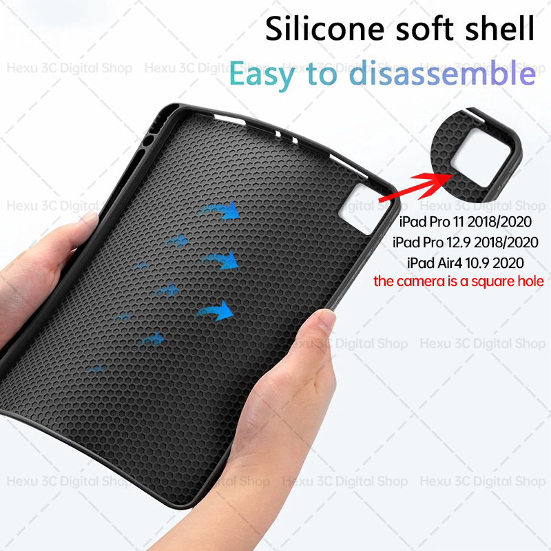 Ốp Máy Tính Bảng Kèm Bàn Phím Bluetooth Không Dây Cho iPad Pro 11 12.9 2021 Air5 5th 2022 Air4 4th 10.9 2020 Air3 10.5 7th 8th 9th Gen 10.2 5th 6th 9.7 inches