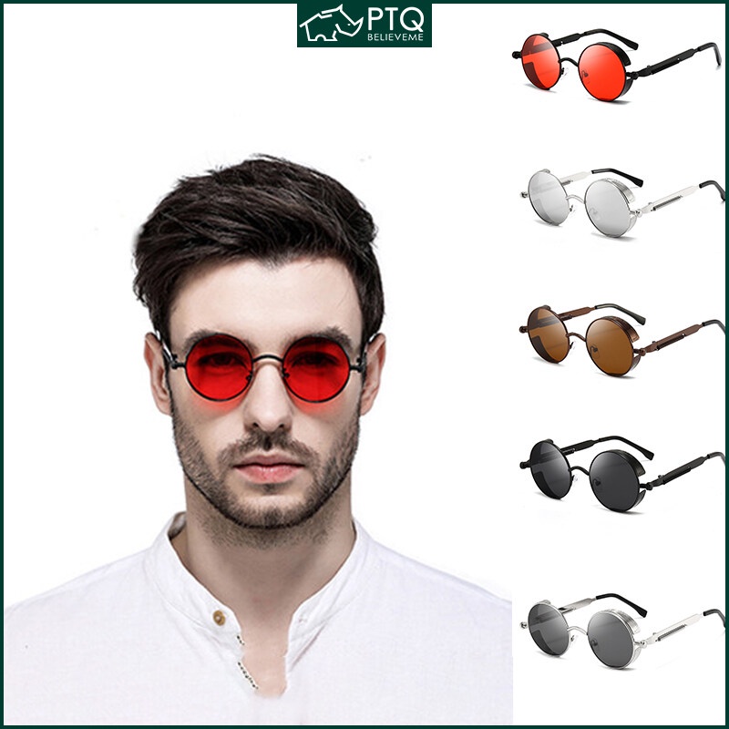 Kính Mát Gọng Tròn Kim Loại Phong Cách Gothic Punk 2022 Cho Nam Và Nữ