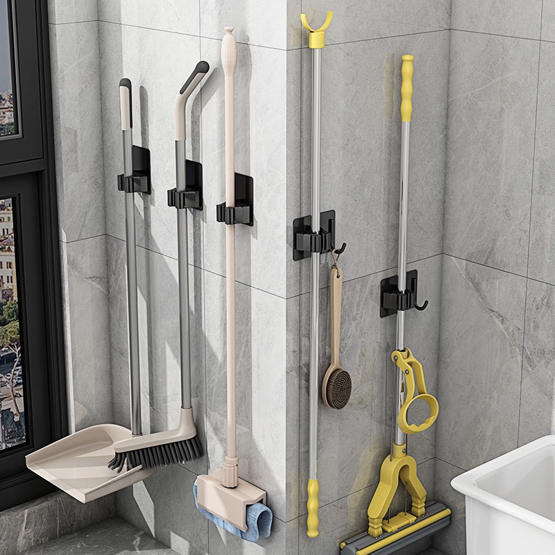 Móc treo cây lau nhà GUANCHUANG gắn tường thép không gỉ 304 tiện lợi sử dụng trong phòng tắm
