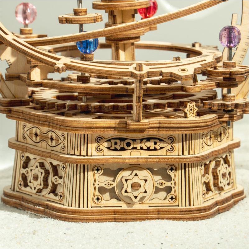 Mô Hình Gỗ 3D Lắp Ráp ROBOTIME Hộp Nhạc Dải Ngân Hà Starry Night Music Box AMK51