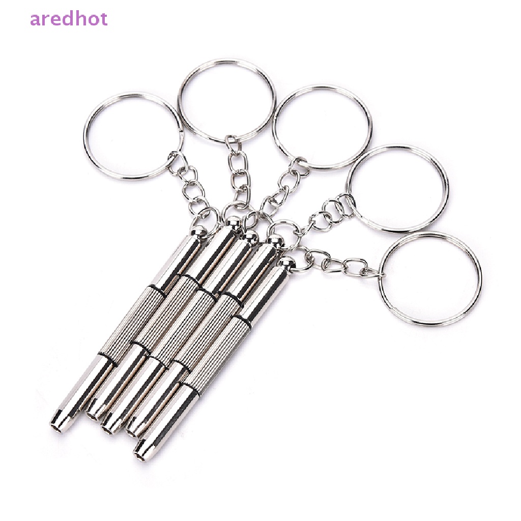 Bộ 5 Tua Vít Mini 3 Trong 1 Sửa Kính Mắt Có Móc Khóa Mới