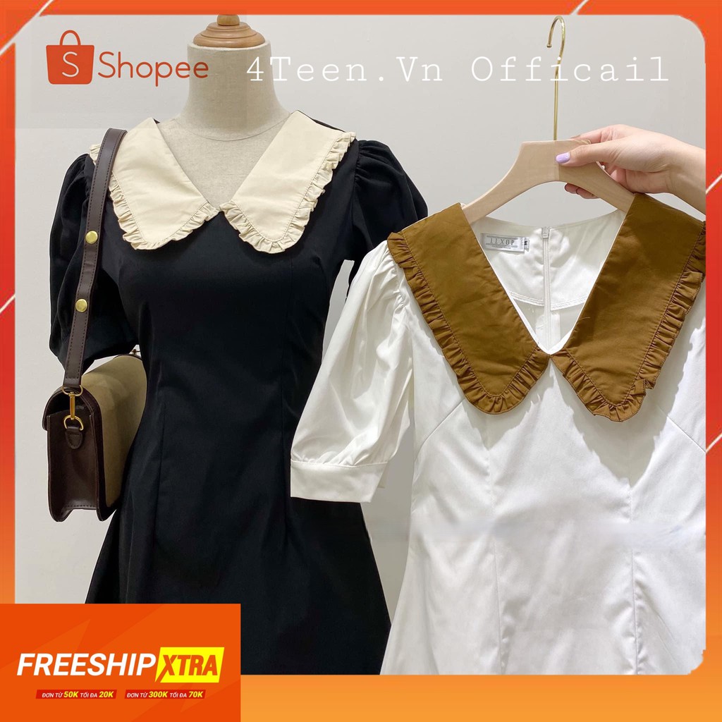 [4Teen.Vn ] 🍁 Váy thiết kế tweed cổ vest thiết kế by 4Teen.Vn chất cotton  sang chảnh, nữ tính-LWTVD369 | BigBuy360 - bigbuy360.vn
