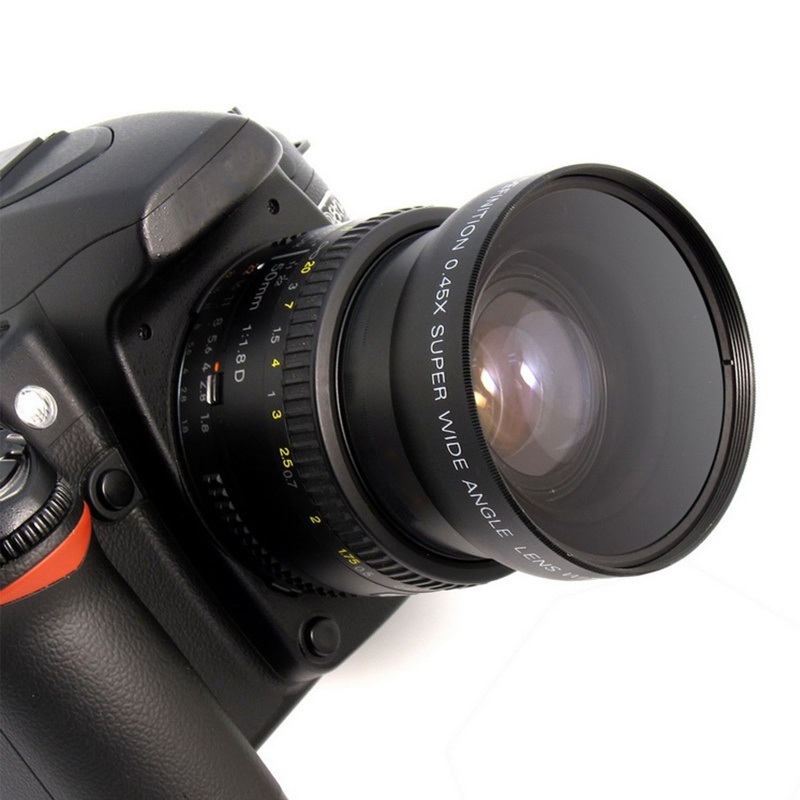 Thấu Kính Macro Góc Rộng 58mm 0.45X Cho Máy Ảnh