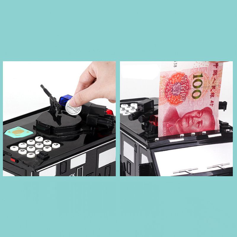 Hộp Đựng Tiền Tiết Kiệm Hình Xe Hơi Có Mật Khẩu Vân Tay