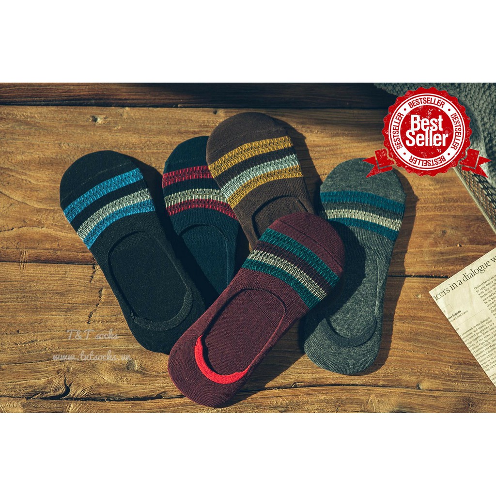 [ Combo 5 đôi ] Tất hài nam Vintage T&amp;T Socks  - NAM31.004