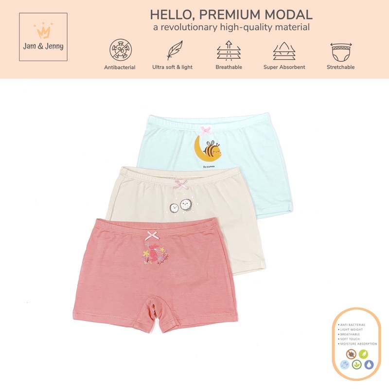 Set 3 quần chip cotton modal