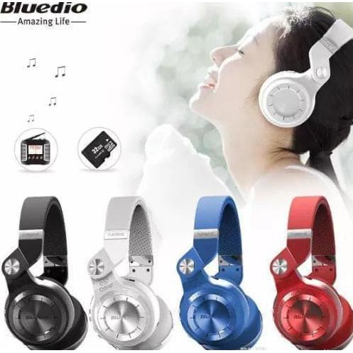 Tai Nghe Bluedio T2 + Bluetooth 4.1 Có Khe Cắm Thẻ Nhớ