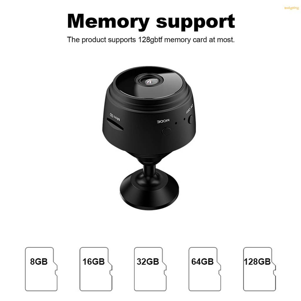 Camera An Ninh Không Dây Hd 720p Wifi Cảm Biến Chuyển Động Ban Đêm (Hỗ Trợ Max 128gb)