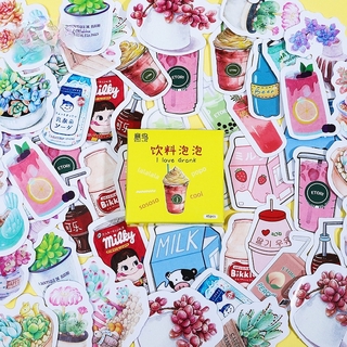 Suuuny 45 Sticker Trang Trí Hình Lon Nước