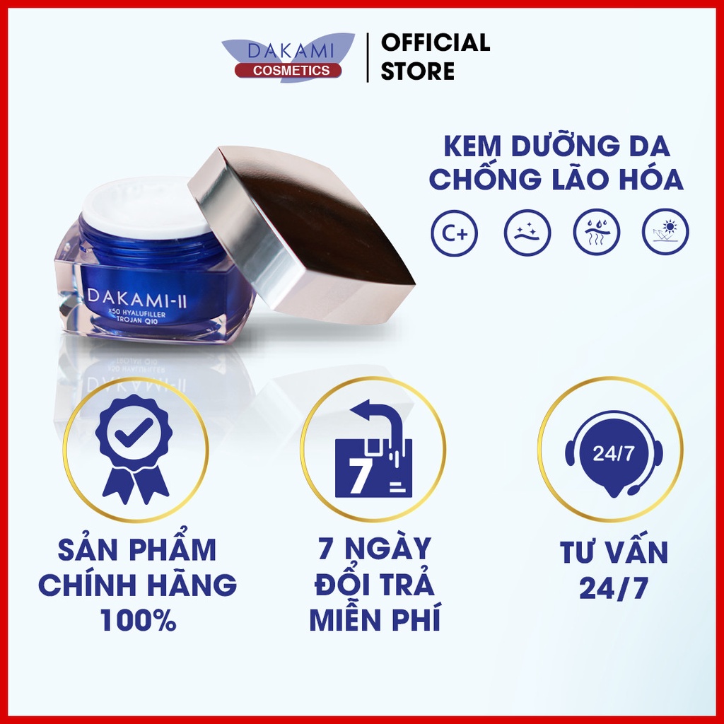 Dakami II- Kem Dưỡng Trắng Da Chống Lão Hoá Dakami II Chính Hãng 100% DAKAMI COSMETIC