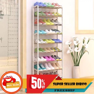 Kệ giầy 10 tầng lắp ghép