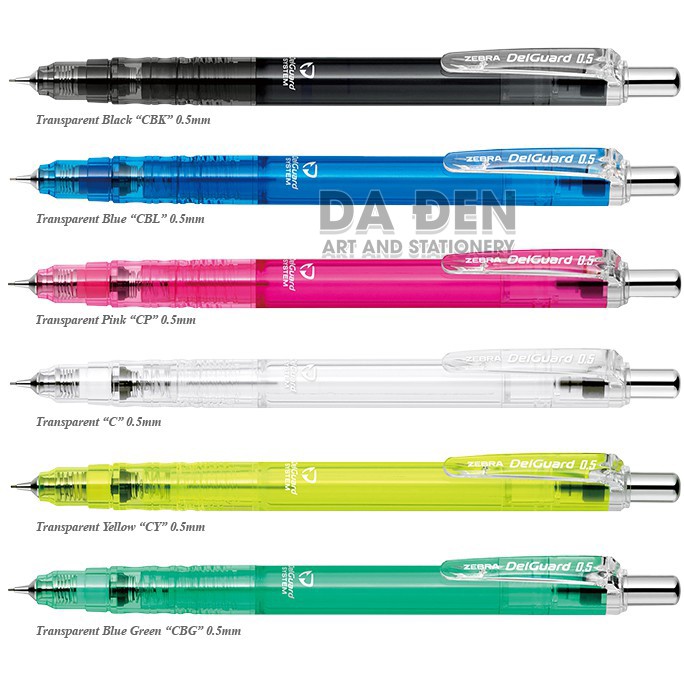 Bút Chì Chống Gãy Ngòi Zebra Delguard Light 0.5mm