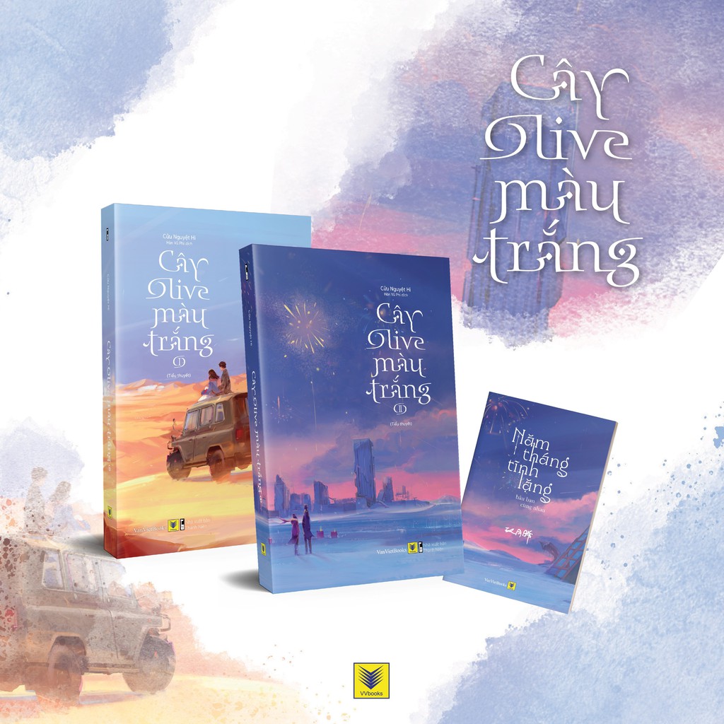 [ Sách ] Cây Olive Màu Trắng ( Tập 1 + 2 ) - Bản Đặc Biệt Tặng Kèm 1 Một Sổ Tay Trích Dẫn Có Chữ Kí In của Tác Giả