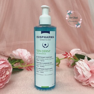 Gel rửa mặt giảm nhờn dành cho da mụn nhạy cảm Teen Derm Gel Sensitive - ISISPHARMA