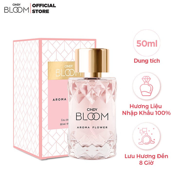 [DUY NHẤT 1/9 - MUA 1 TẶNG 2 QUÀ] Nước hoa nữ Cindy Bloom Aroma Flower hương ngọt ngào nữ tính 50ml