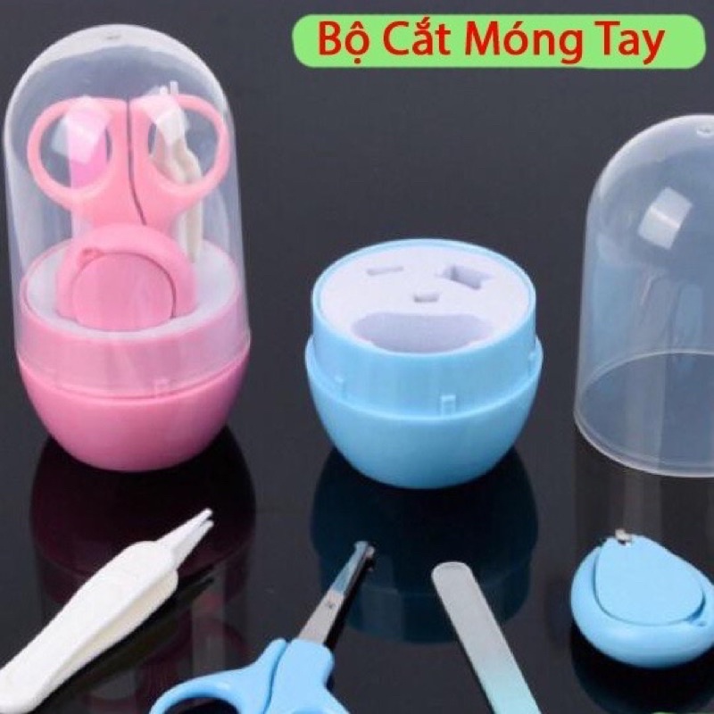 Bộ cắt dũa móng tay 4 chi tiết cho bé. Bấm móng tay hình quả trứng.