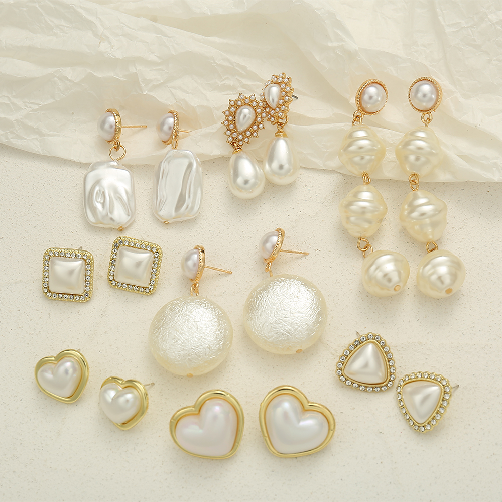 Hoa Tai Ngọc Trai Nhân Tạo Thời Trang Nhiều Mẫu