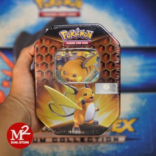 Hộp thẻ bài  Pokemon: Hidden Fates Tin - Raichu Gx - Hàng chính hãng USA