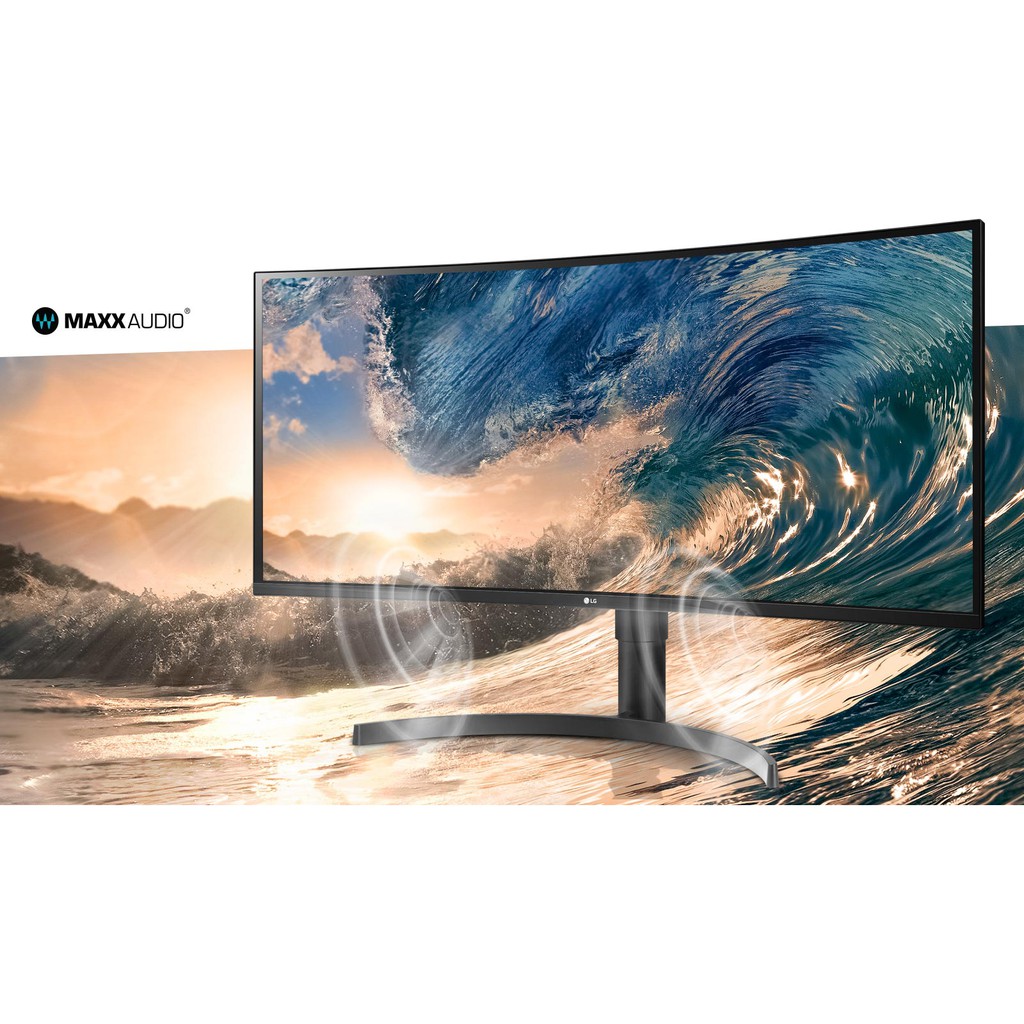 [Mã ELLGHOT giảm 5% đơn 3TR] Màn Hình Cong Gaming LG 35WN75C-B 35&quot; QHD 5ms 100Hz VA MaxxAudio AMD FreeSync