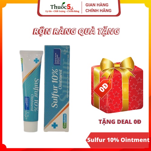 [Giá Gốc] Sulfur 10% Ointment – Kem mụn trứng cá, mụn đầu đen