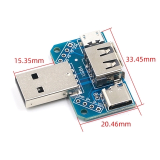 Mô đun đầu chuyển đổi mini Micro USB sang DIP 2.54 Type C USB 2.0 3.0