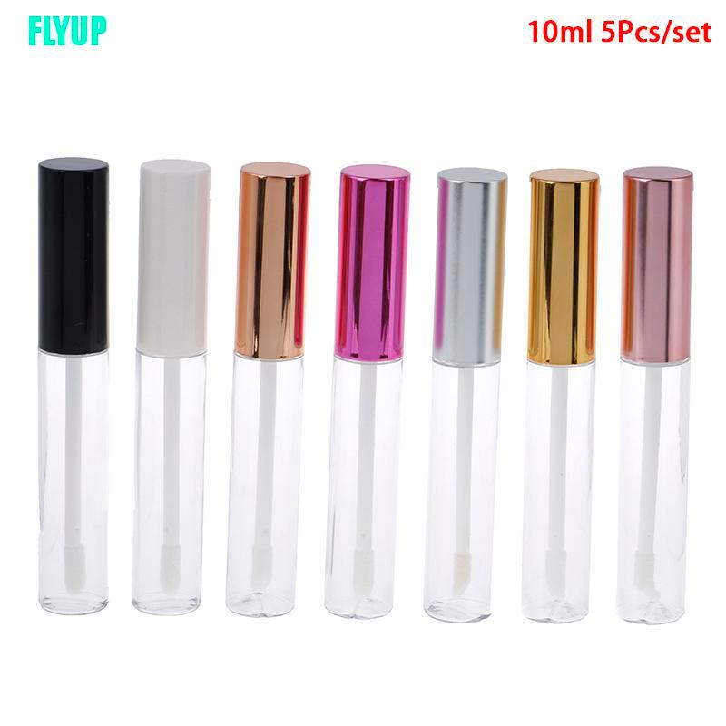 (Hàng Mới Về) Set 5 Ống Rỗng 10ml Đựng Son Môi Tiện Dụng
